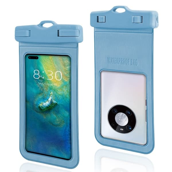 Universal IPX8 vanntett telefonveske med snor - Himmelblå Blue