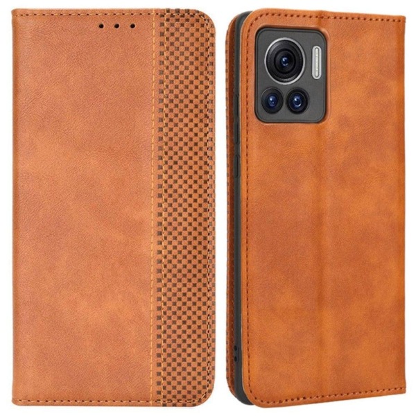 Bofink Vintage Motorola Edge 30 Ultra / X30 Pro Læder Etui - Brun Brown