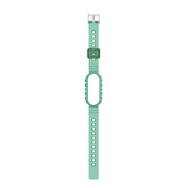 Xiaomi Mi Smart Band 4 / 3 translucent silicone watch band - Green Grön