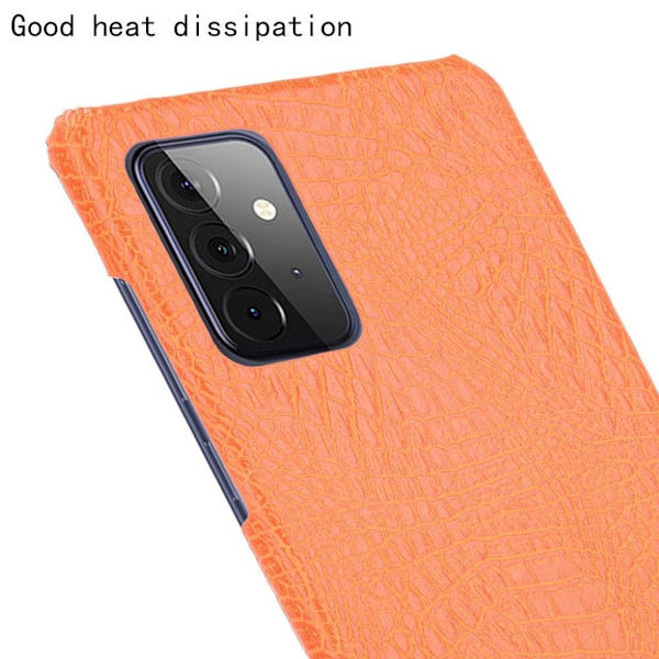 Croco Samsung Galaxy A72 5G cover - Orange Orange
