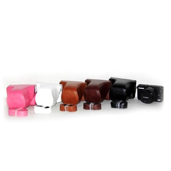 Canon EOSM, EOSM2 ja EOSM10 hihnallinen suojakotelo - Pinkki Pink