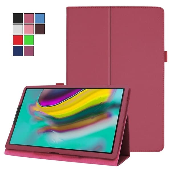 Samsung Galaxy Tab S5e litchi-nahkakotelo (T720) - Ruusu Pink