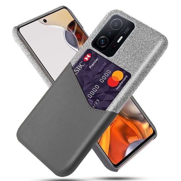 Bofink Xiaomi 11T / 11T Pro Card Suojakuori - Harmaa Silver grey
