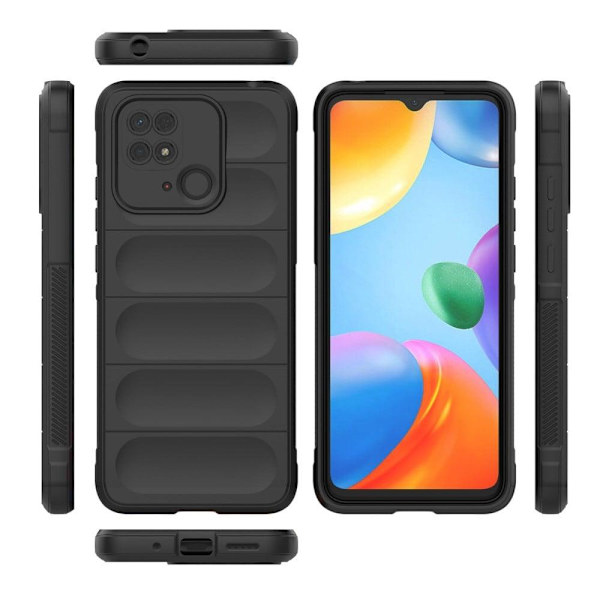 Mjukt greppformat Xiaomi Redmi 10C skal - Blå Blå