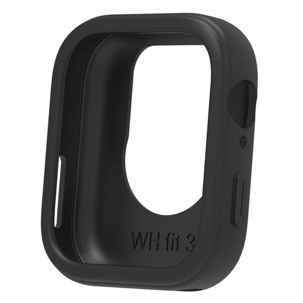 Huawei Watch Fit 3 Silicone Case Hollow Shockproof Watch Protective Frame - Black Svart