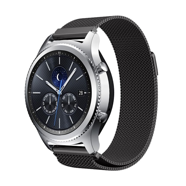 Vaihtoranneke Samsung Gear S3-kellolle - Musta Black