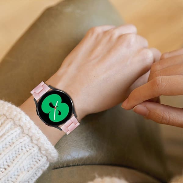 20 mm glatt harpiksrem til Amazfit-klokke - Rosa Pink
