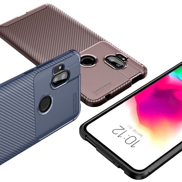 Carbon Shield Motorola One Hyper kuoret - Musta Black