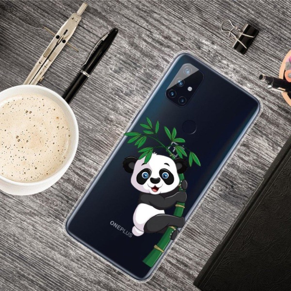 Deco OnePlus Nord N100 skal - Panda Och Bambu Vit