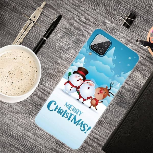 Juletaske til Samsung Galaxy M53 5G - Snefeltets Venner Blue