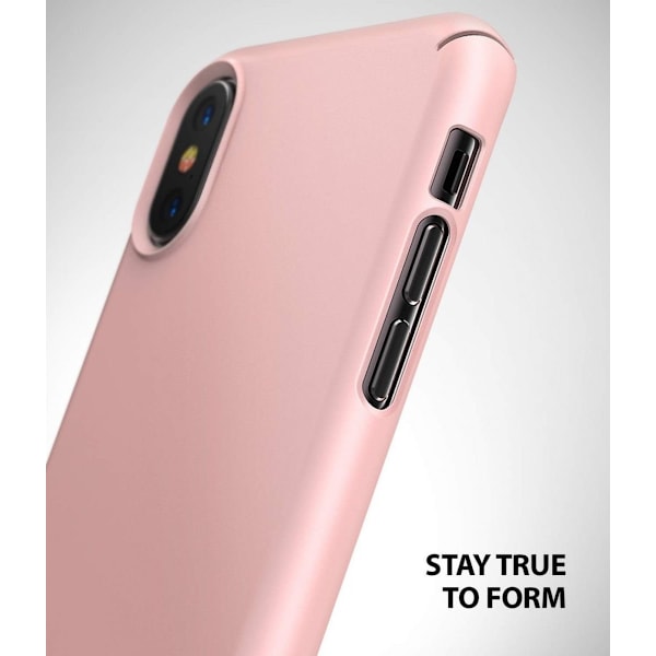 Ringke SLIM för iPhone X/XS - Persika Rosa Rosa