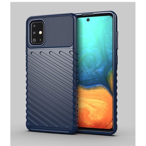 Thunder Samsung Galaxy A71 etui - Blå Blue