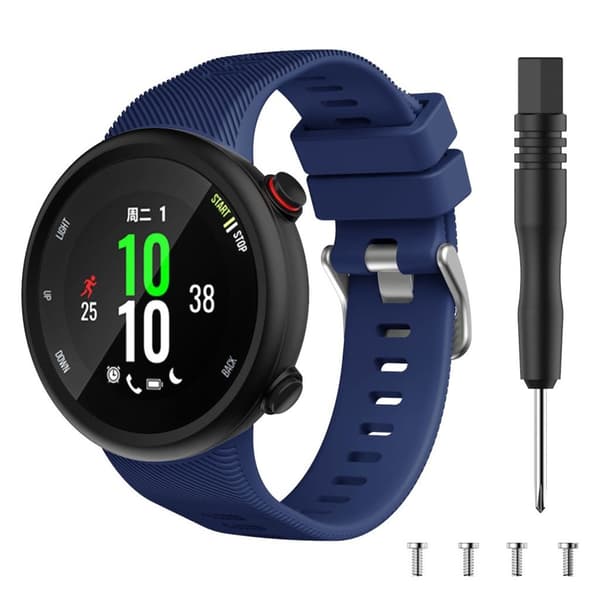 Garmin Forerunner 45 coolt klockarmband i silikon - Marinblå Blå