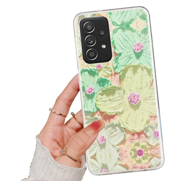 Deco Samsung Galaxy A33 5G Etui - Gule Blomster Yellow