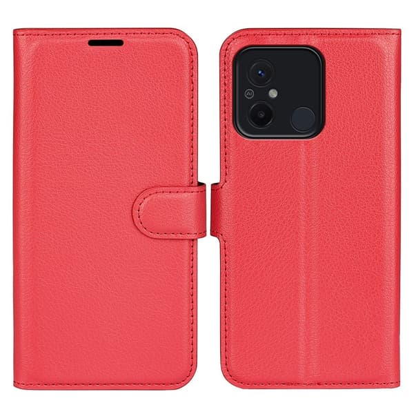 Classic Xiaomi Redmi 12C Läppäkotelo - Punainen Red