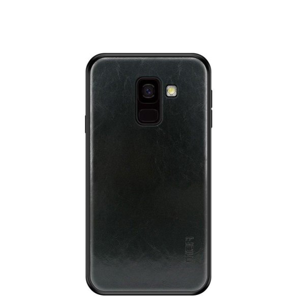MOFI Samsung Galaxy J6 (2018) mobilskal plast silikon syntetläde Svart