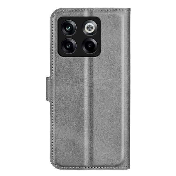 Læderetui med Pung til OnePlus Ace Pro / 10t - Grå Silver grey
