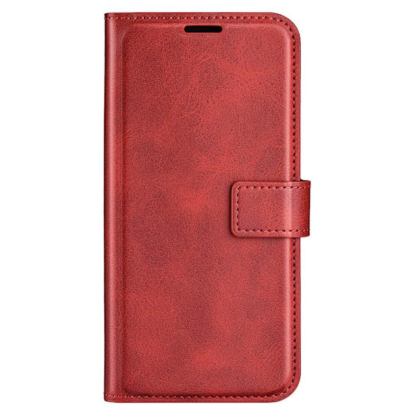 Hållbart konstläder Xiaomi Redmi Note 12 Pro fodral med plånbok - Röd Röd