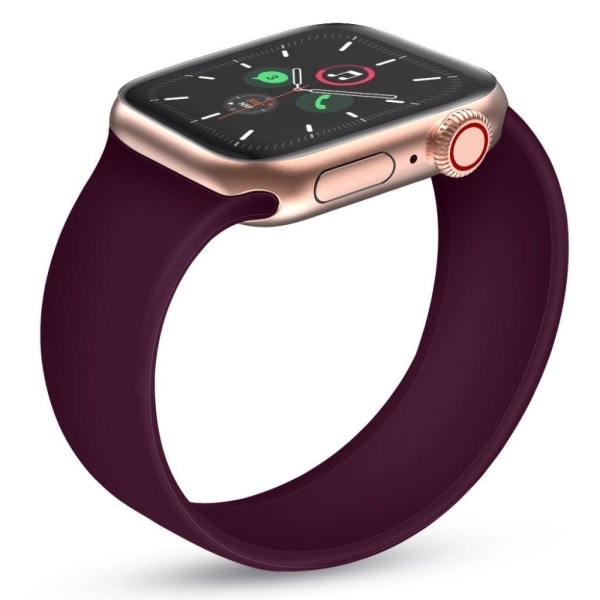 Tyylikäs silikoninen kellonauha Apple Watch Series 5 / 4 44mm - Violetti Koko: M Purple