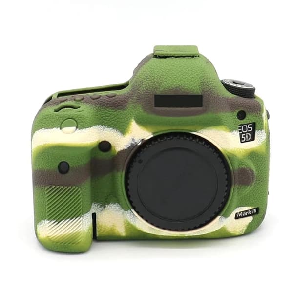 Canon EOS 5D Mark III / 5DS / 5DRS silikondeksel - Kamuflasje Green