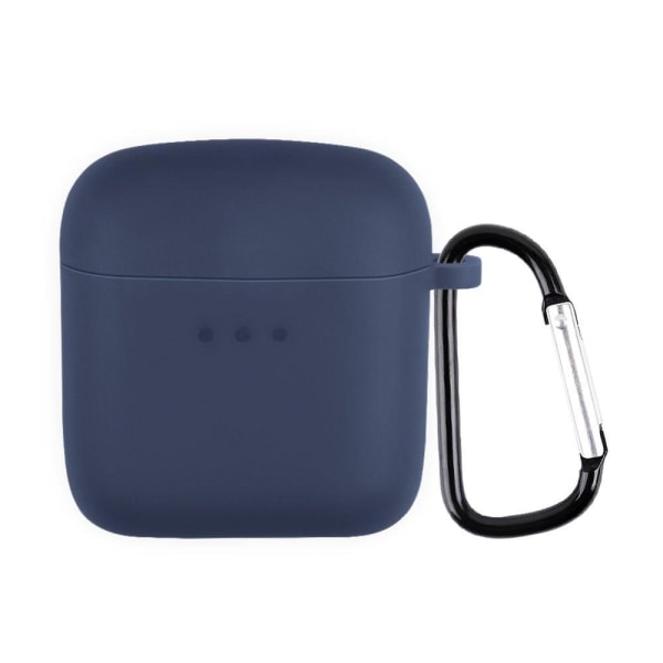 Boat Airdopes 131 silicone case with carabiner - Midnight Blue Blue