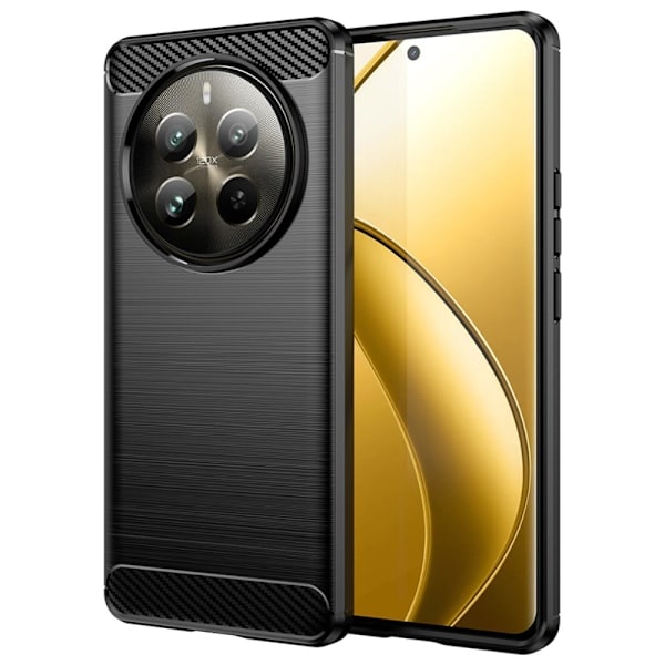 Carbon Flex Realme 12 Pro kotelot - Musta Black