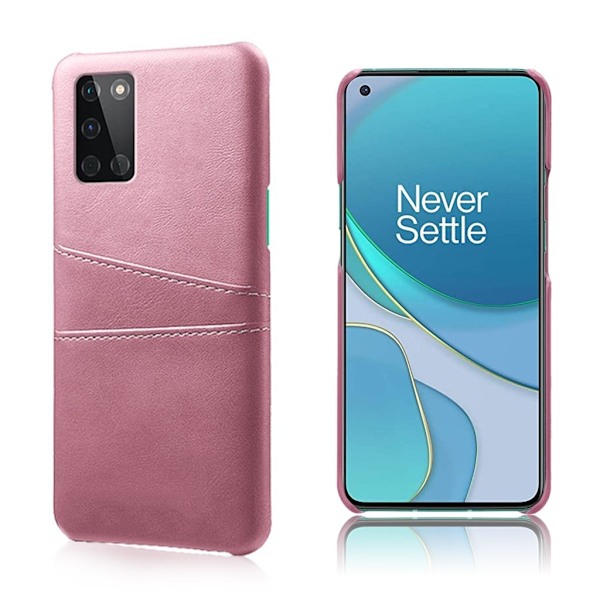 Dual Card etui - OnePlus 8T - rødguld Pink