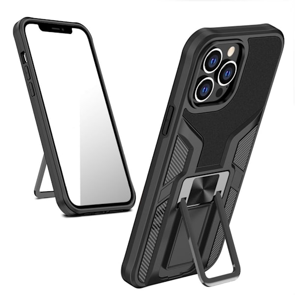 Støtsikkert hybriddeksel for iPhone 13 Pro Max - Svart Black