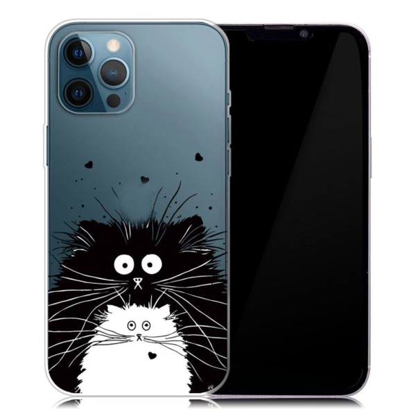 Deco iPhone 13 Pro Max Suojakotelo - Two Cats Black