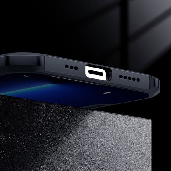 Stöttåligt iPhone 14 Pro hybridskal - Svart Svart