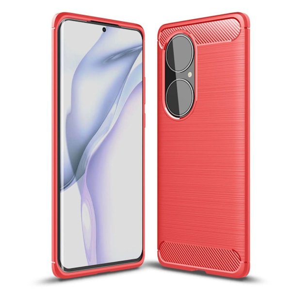 Carbon Flex Huawei P50 Pro kotelot - Punainen Red