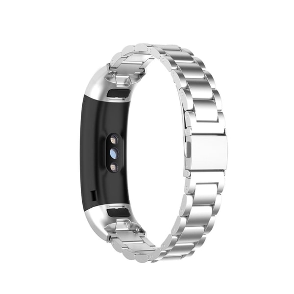 Honor Band 5 / 4 klockarmband i rostfritt stål med tre pärlor Silvergrå