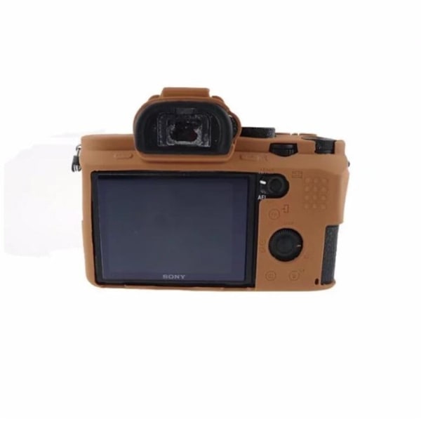Sony Alpha A7 II - A72 - A7R2 - A7S2 kameraskydd för kamerahus silikon skyddande mjuk elastisk - Brun Brun