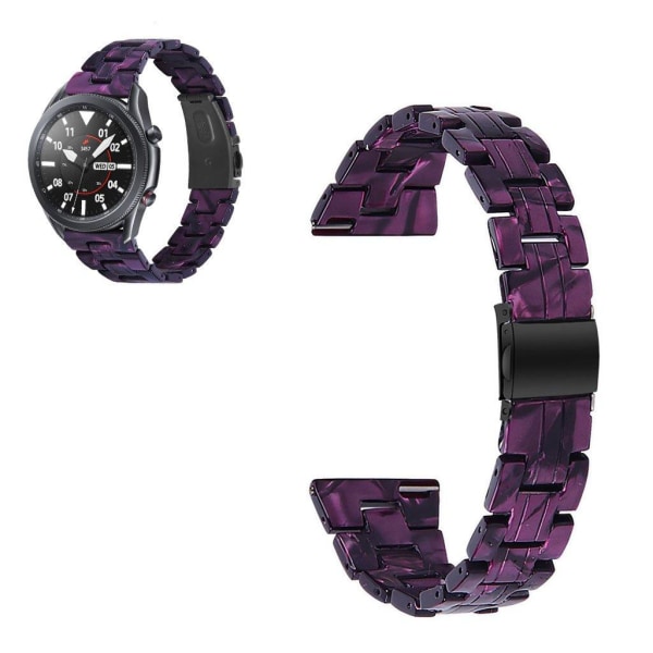 Samsung Galaxy Watch 3 (45mm) hartsinen värikäs kellonauha - Tumma Violetti Mix Purple