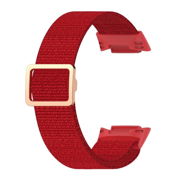 Fitbit Charge 5 elastisk klokkerem i nylon - Rød Red