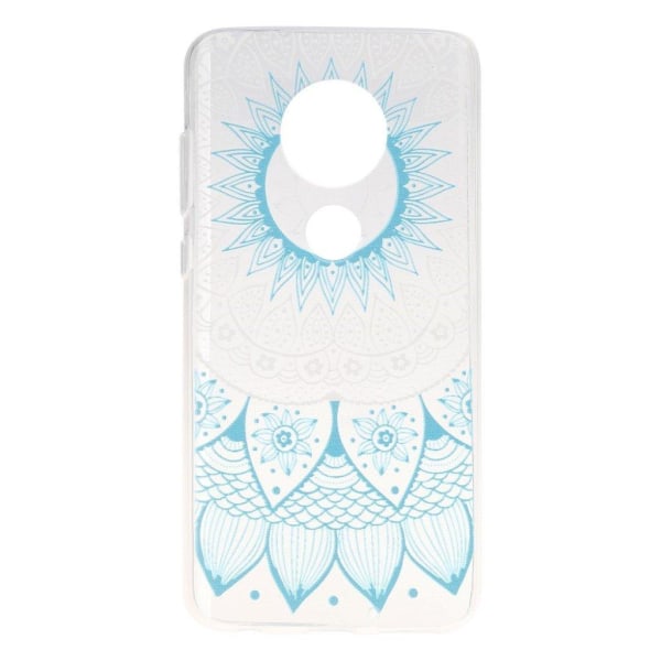 Deco Motorola Moto G7 Plus cover - Blå Mandala Blue