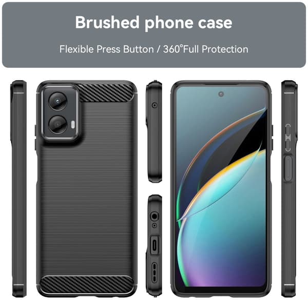 Carbon Flex Motorola Moto G 5G (2024) cover - Sort Black
