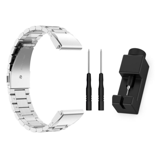 Garmin Fenix 6X / 5X / 3 rostfritt stål klockarmband - silver Silvergrå