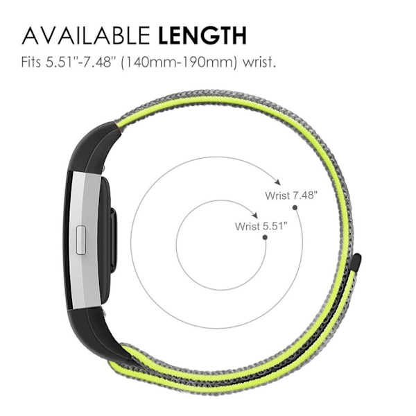 Fitbit Charge 2 urrem i nylon - Grøn Green