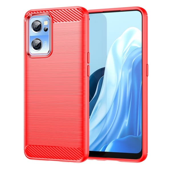 Carbon Flex OnePlus Nord CE 2 5G deksel - Rød Red