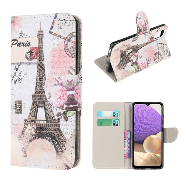 Wonderland Samsung Galaxy A32 5G Flippetui - Eiffel Tower Multicolor