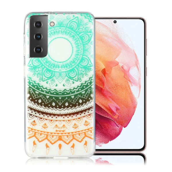 Deco Samsung Galaxy S21 Hülle - Mandala Blomst Multicolor
