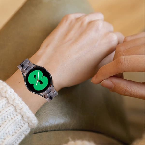 Samsung Galaxy Watch 4 Classic (46mm) / (42mm) cool resin-urrem - Blæk / Grå Multicolor