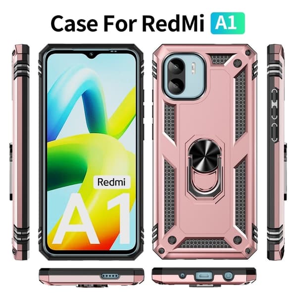 Bofink Combat Xiaomi Redmi A1 Etui - Rødguld Pink