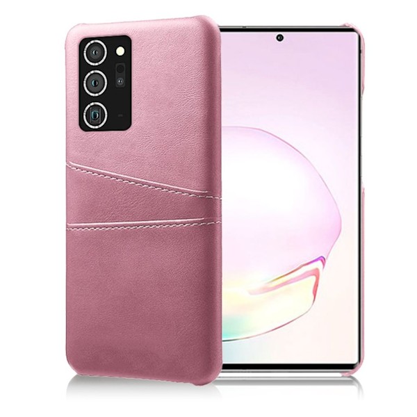 Dual Card Samsung Galaxy Note 20 kotelot - Pinkki Pink