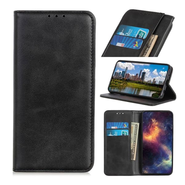 Samsung Galaxy s10 Splittet Skinn Etui - Svart Black