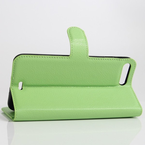 Davidsen iPhone 7 Plus / 8 Plus Litchi Skin Card Holder Flip Case - Grøn Green