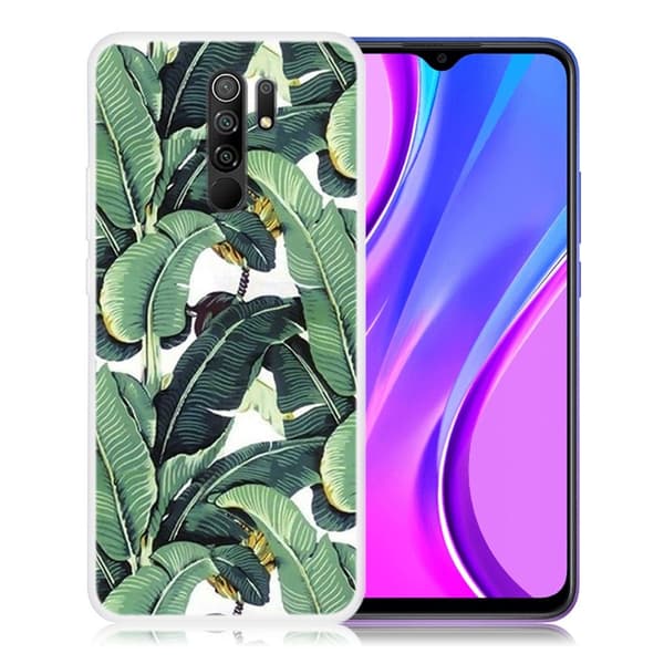 Deco Xiaomi Redmi 9 Etui - Banan Blad Green
