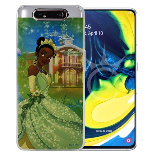 Rapunzel & Pascal #01 Disney-omslag för Samsung Galaxy A80 - Grön Grön