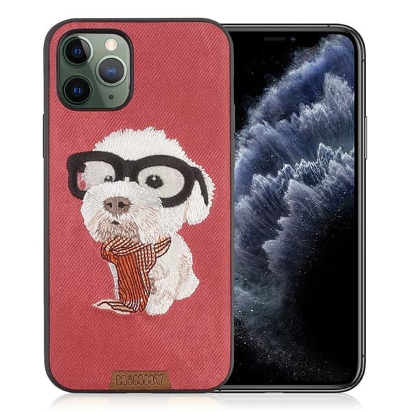 Nimmy Cute Pet iPhone 11 Pro Deksel Brodert - Rød Red